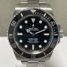 ロレックス Ref.124060 サブマリーナー ノンデイト 自動巻き腕時計 Cal.3230 黒文字盤 ランダム品番 買取実績です。