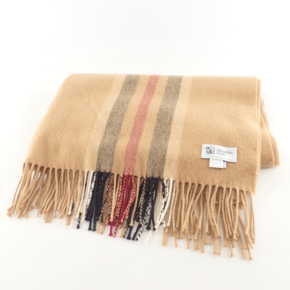 未使用】BEAMS購入JOHNSTONSジョンストンズカシミヤ100%ストール