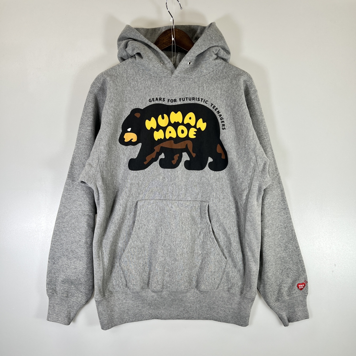 ヒューマンメイドの23SS グレー HEAVYWEIGHT HOODIE クマパーカーの買取実績です。