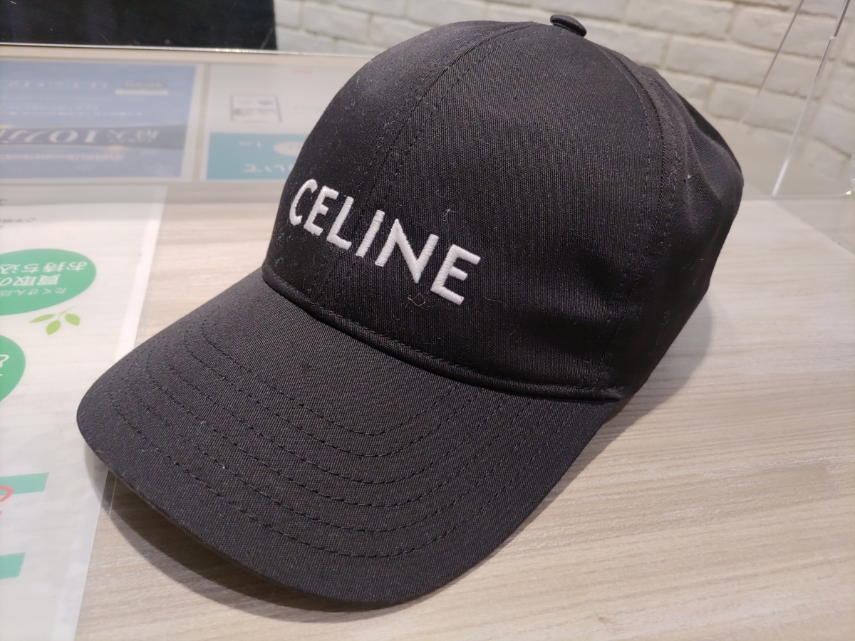 CELINE キャップ　最安値　今日消します^_^ CELINE セリーヌ ロゴ キャップ 帽子 最高