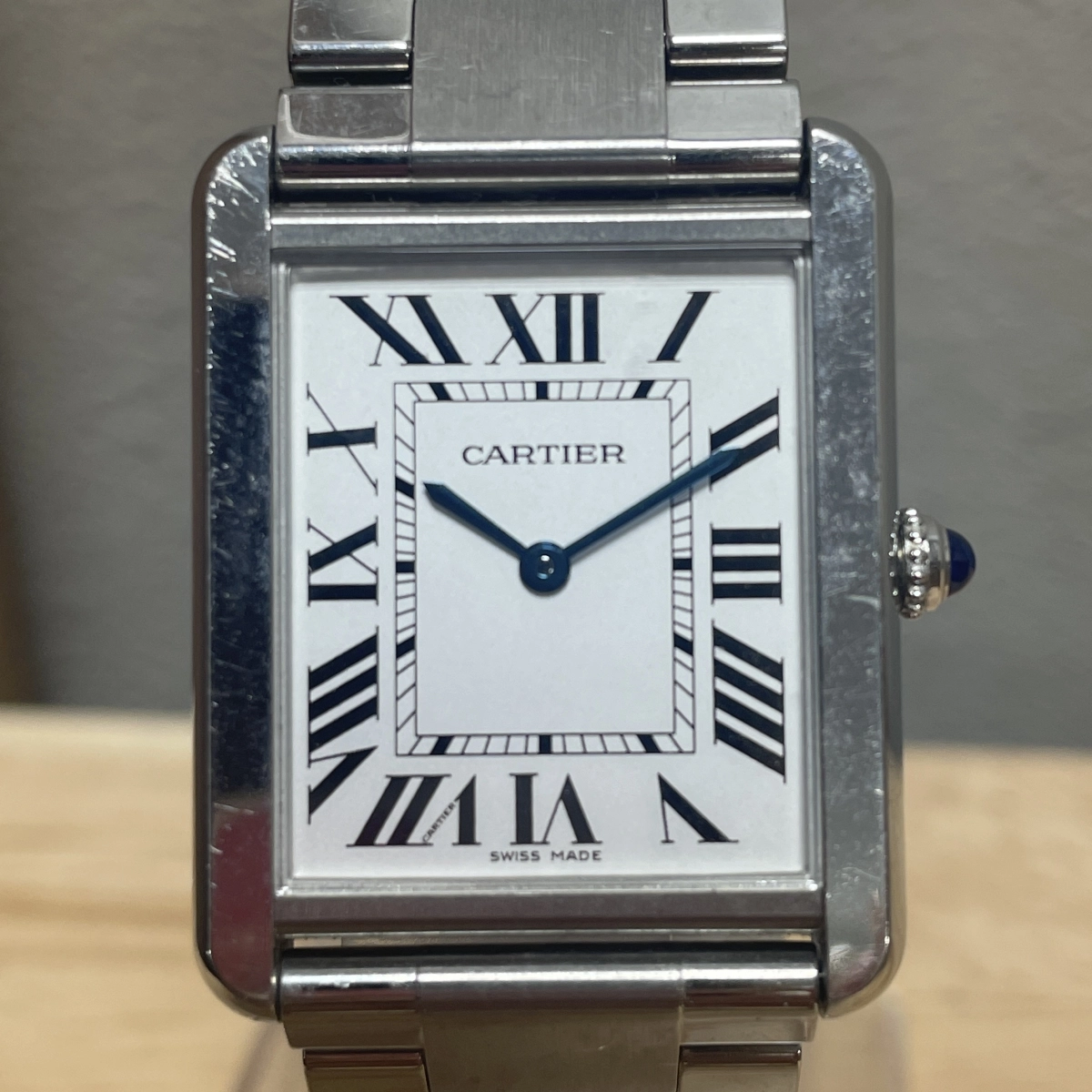 カルティエのタンクソロLM W5200014 Ref.3169 ステンレス クォーツ腕時計の買取実績です。