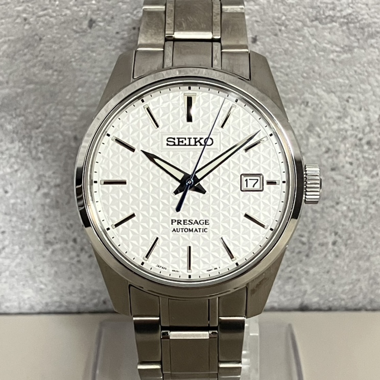 セイコーのcal.6R35-00V0 自動巻き 腕時計 プレサージュ SARX075の買取実績です。