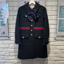 グッチ 19AW 448610 ウェブライン パールボタン ロングコート 買取実績です。