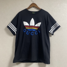 神戸三宮店で、グッチのアディダスロゴTシャツ、616036 を買取ました状態は若干の使用感のある中古品です。