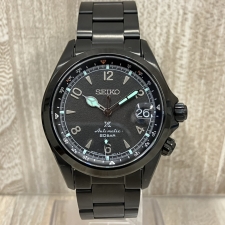 セイコー cal.6R35-02F0 プロスペックスアルピニスト ブラックシリーズリミテッドエディション 自動巻き腕時計 SBDC185 買取実績です。