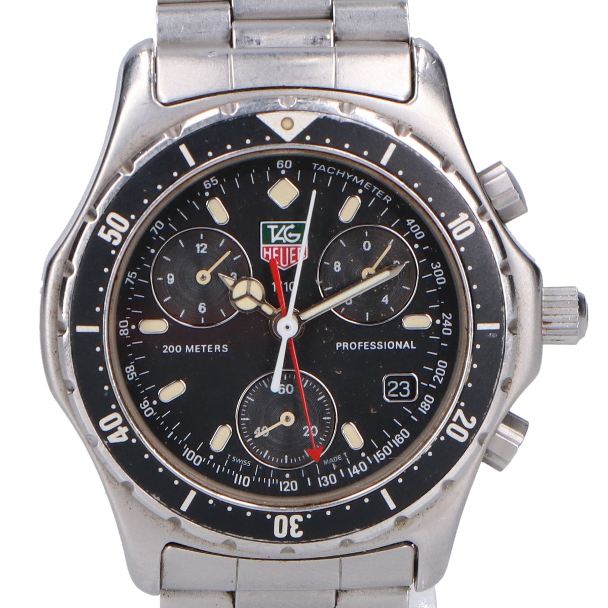 タグ・ホイヤーの570.206 2000プロフェッショナル クロノグラフ 逆回転防止ベゼル腕時計の買取実績です。