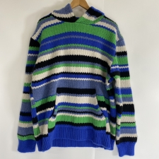 エルダーステイツマン マルチカラー カシミヤ素材 プルオーバーフーディー 買取実績です。