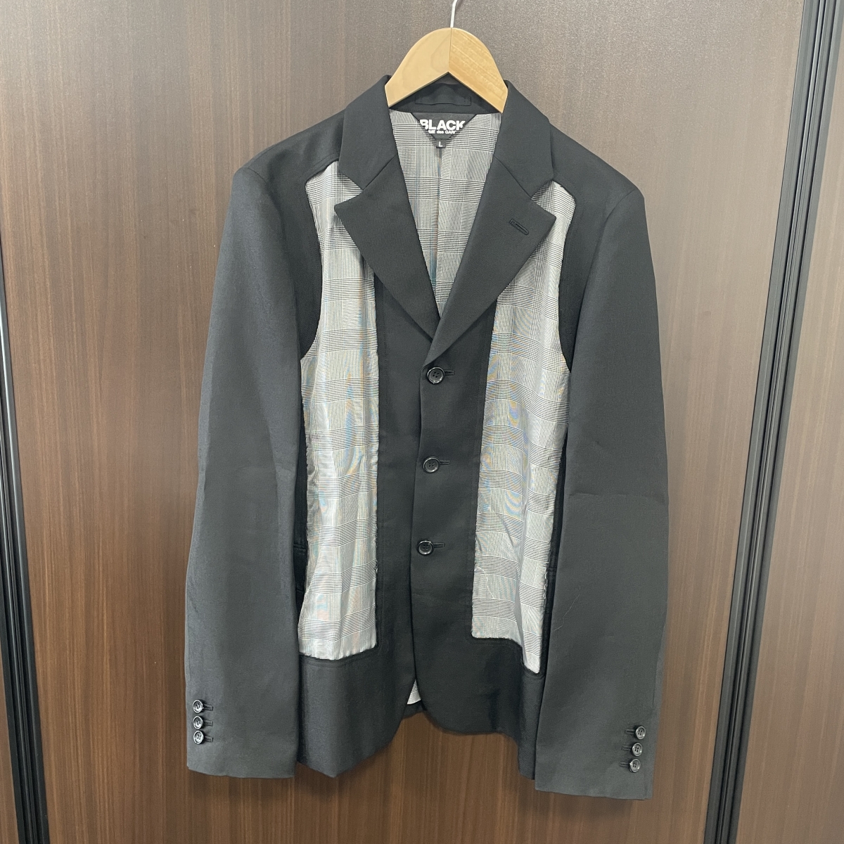 心斎橋店の手ぶら買取で、ブラックコムデギャルソンの22SSの