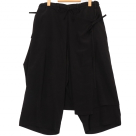 グラウンドワイのブラック GA-P06-500 CREPE de CHINE CROPPED WRAP PANTSの買取実績です。
