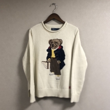 神戸三宮店にて、ポロラルフローレンのポロベア長袖セーターを高価買取いたしました。状態は綺麗な状態のお品物です。