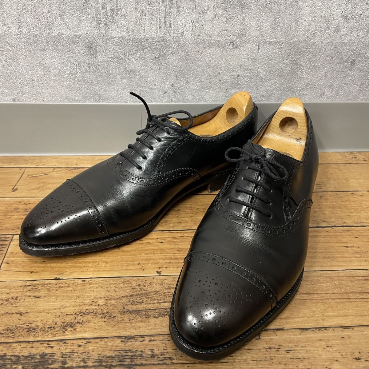 JOHN LOBB ブラック サポートロ ジョンロブ JOHN LOBB ローファー オックスフォード フィリップ