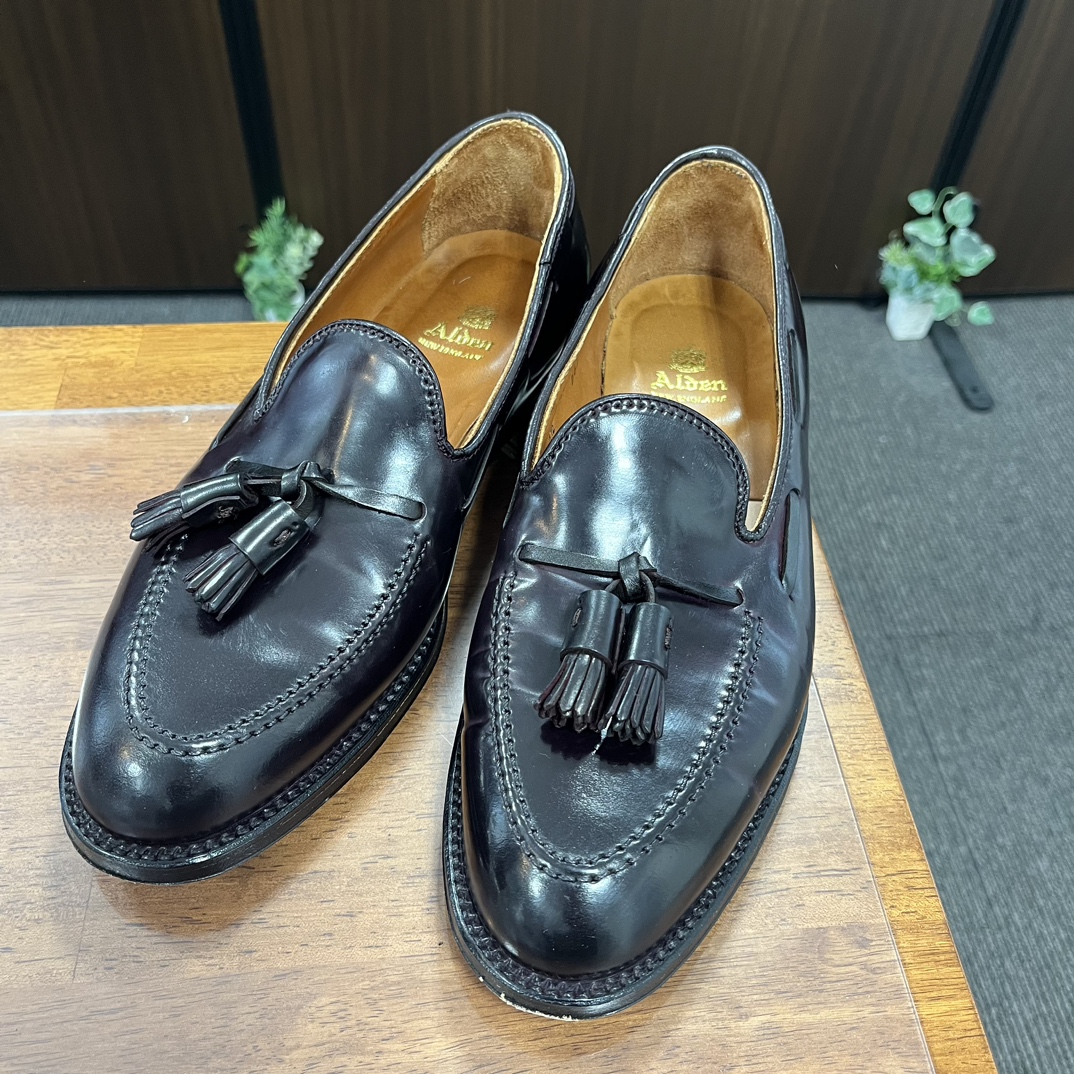 Alden × brooks brothers コードバンタッセルローファー オールデンの