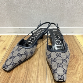 グッチのGGスリングバック ミッドヒール サンダルの買取実績です。