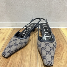 グッチ GGスリングバック ミッドヒール サンダル 買取実績です。