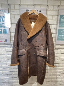 ラルフローレン 23AW MNRROTW12820074 レザートリム シアリング ムートンコート 買取実績です。