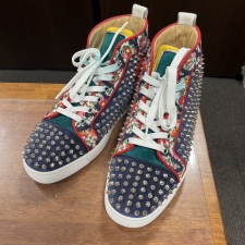 クリスチャンルブタン マルチカラー 花柄 ベロア LOUIS ORLATO FLAT スタッズスニーカー サイズ:39 買取実績です。