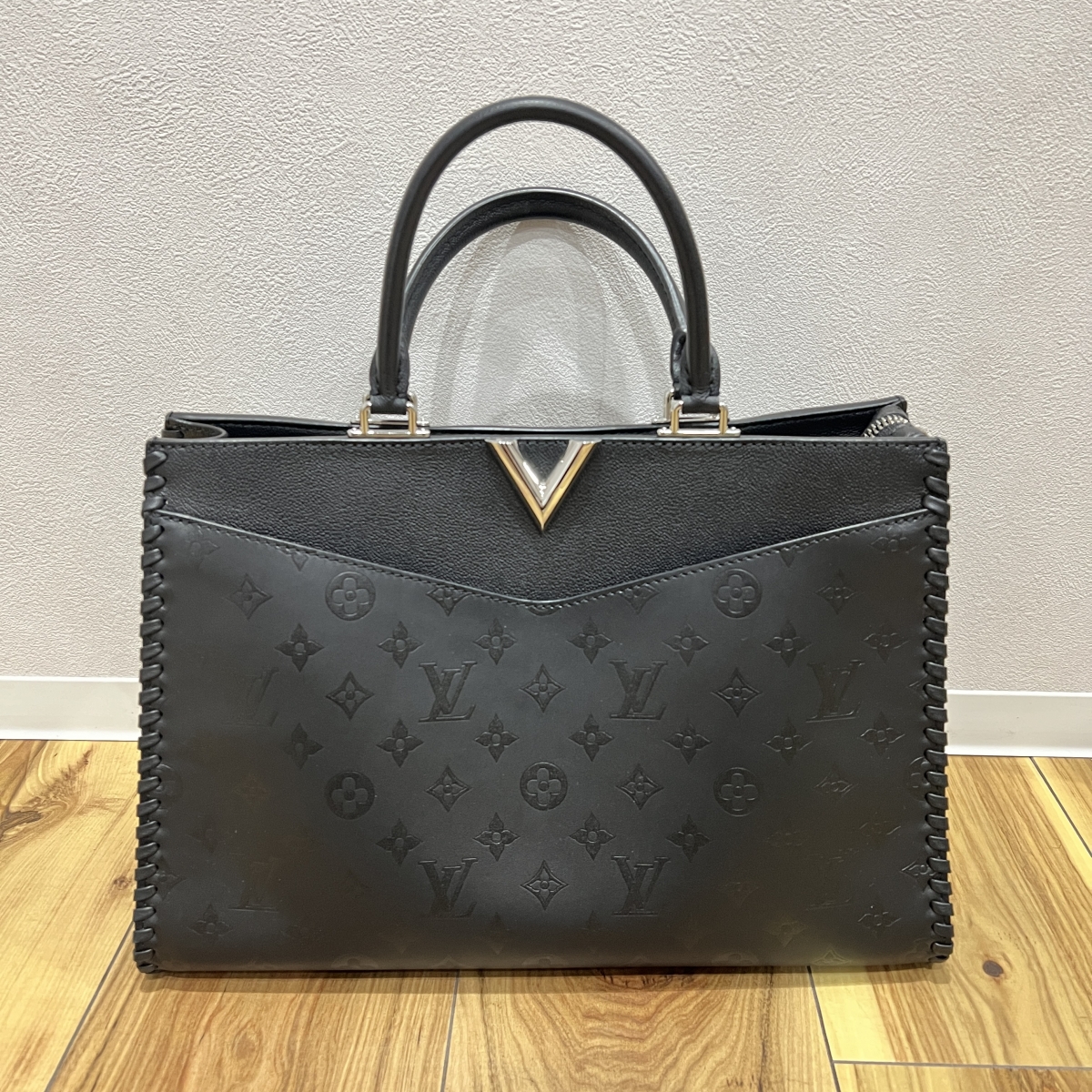 ルイヴィトン モノグラム ヴェリージップ トート ハンドバッグ ショルダー 黒 ルイヴィトン ルイ・ヴィトン LOUIS VUITTON ヴェリー・ジップ