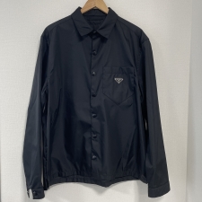 プラダ 21年製 SC514 S202 リナイロン ブラック トライアングルロゴ 長袖シャツ 買取実績です。