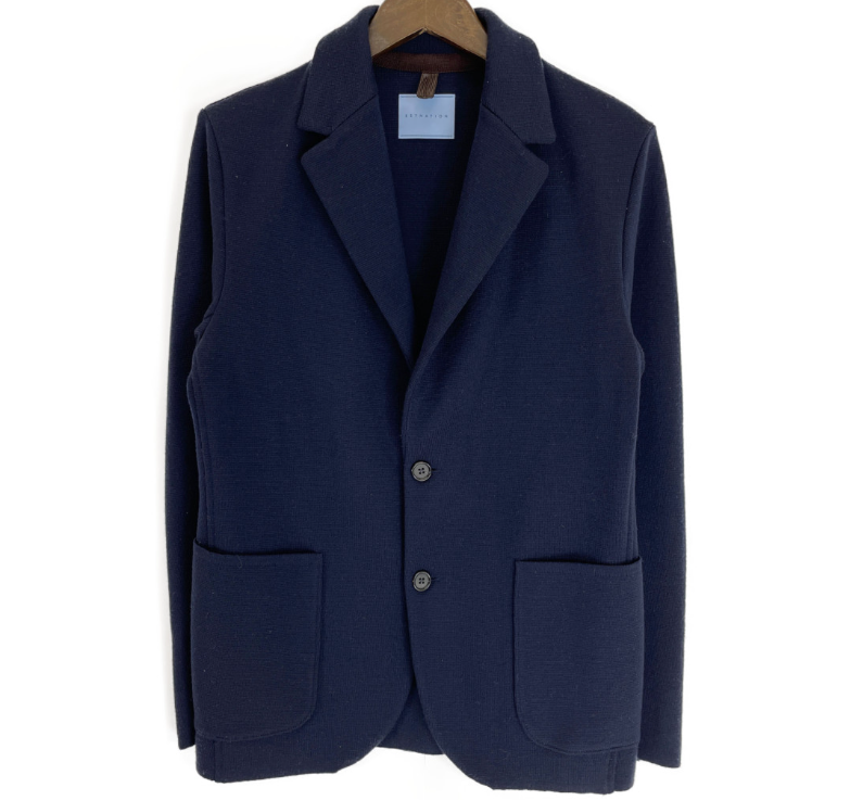 ESTNATION コットンダブルブレストパールボタンジャケット