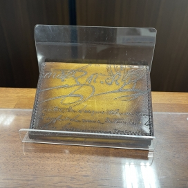 ベルルッティのブラウン カリグラフィ カードケースの買取実績です。