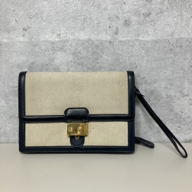 エルメスのカーフ×トアルアッシュ クラッチバッグ ポシェットジェットの買取実績です。