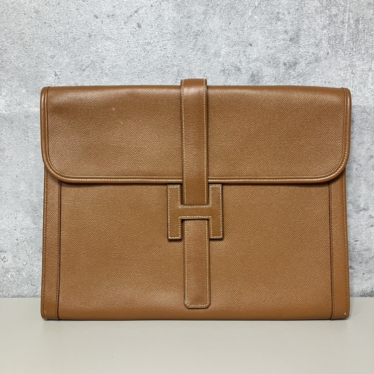 エルメス ブラウン クラッチバッグ （エルメス HERMES ジジェPM