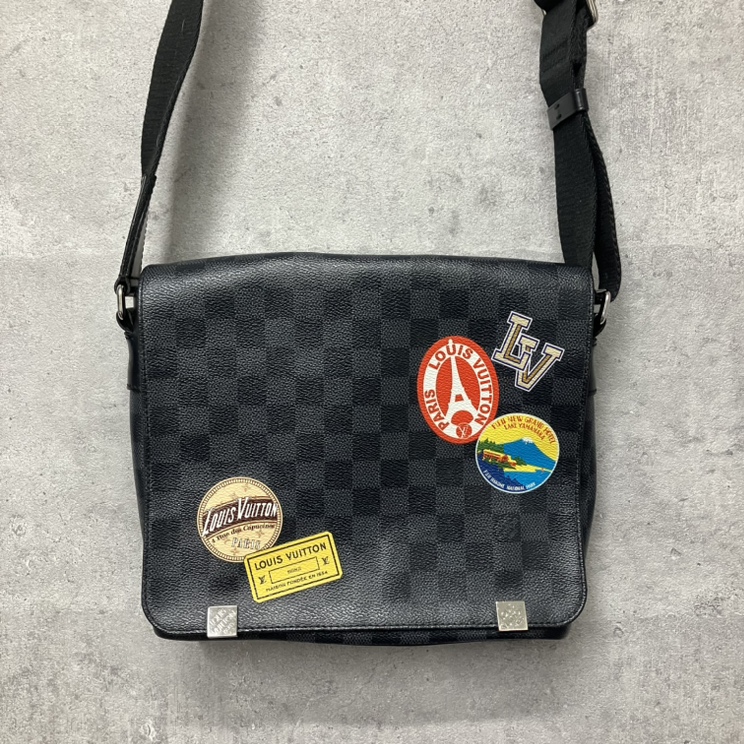 ルイヴィトン ダミエグラフィット ディストリクト PM NM ショルダーバ 