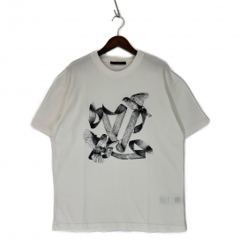 ルイヴィトンのホワイト 2023年 HPY83W プリント Tシャツの買取実績です。