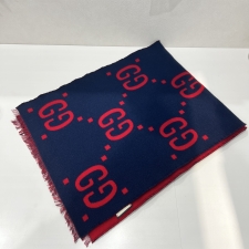 グッチ ウール GGジャガード マフラー 495592 買取実績です。