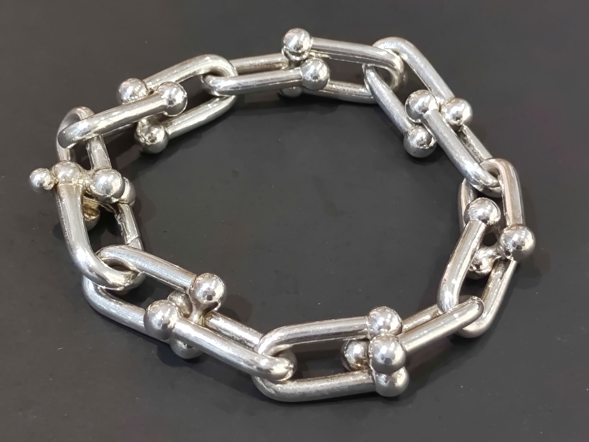 TIFFANYティファニー バングル シルバー 刻印入り ユニセックス 重