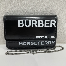 バーバリー ブラックカラー ホースフェリー チェーンパスケース 買取実績です。