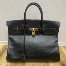 エルメス □C刻印 ブラック トゴ バーキン40 買取実績です。