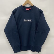 シュプリーム 18年FW ネイビー ボックスロゴ クルーネック スウェットシャツ 買取実績です。