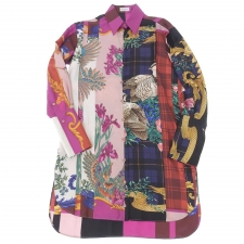 フェラガモ マルチカラー シルク素材 ロングシャツ 買取実績です。