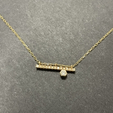 ヒロタカ K10 2.0g 0.11Ct ダイヤモンドロングバー ネックレス 買取実績です。