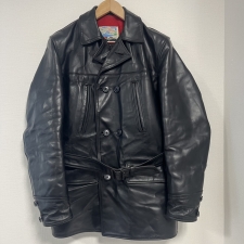 エアロレザー バーンストーマ― ホースハイド カスタムメイド 裏地アルパカカーコート 買取実績です。