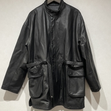 ポータークラシック 22AW ブラックカラー カウレザー ベルト付きコート 買取実績です。