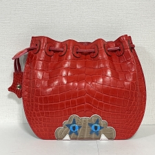 チビナイル クロコダイル ワニマル 巾着バッグ/コスメティックポーチ 買取実績です。