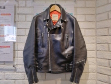 666 LJM-1L U.K.サイドベルト ステアハイドレザー ライダース 買取実績です。