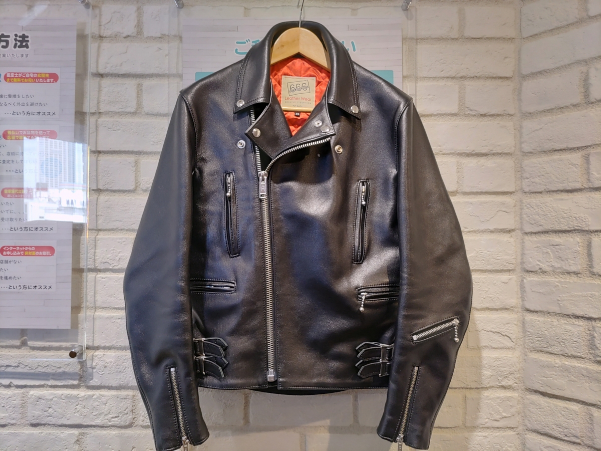 美品〉666 トリプルシックス ライダースレザージャケット