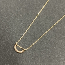 ヒロタカ K10 0.04ct Bowダイヤモンドネックレス 買取実績です。