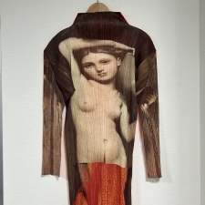 イッセイミヤケ　プリーツプリーズ PP64-JH732 96AW 森村泰昌 絵画転写ハイネックプリーツワンピース 買取実績です。