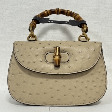 グッチ 675797 バンブー1947 オーストリッチ ハンドバッグ 買取実績です。