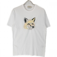 メゾンキツネ ホワイト パステルフォックスヘッド フロントロゴ Tシャツ 買取実績です。
