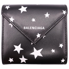 バレンシアガ 637450 PAPIER FLAP ペーパーフラップ スタープリント 二つ折り財布 買取実績です。