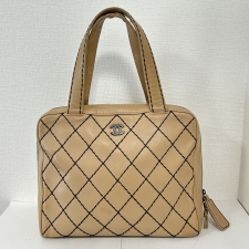 シャネル べージュ ワイルド ステッチ トートバッグ 買取実績です。