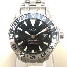 オメガ SS 2534.50 シーマスター50周年記念 シマ―スター300m GMT 自動巻き時計 買取実績です。