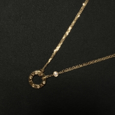 カルティエ 750 ラブサークル ネックレス 買取実績です。