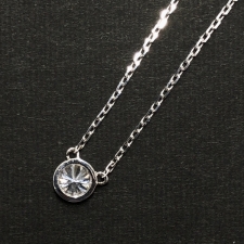 ブリジャール K18 1.6g Minimal Collection 0.3カラット ラウンド 覆輪 ベゼルセッティングネックレス NE009 買取実績です。