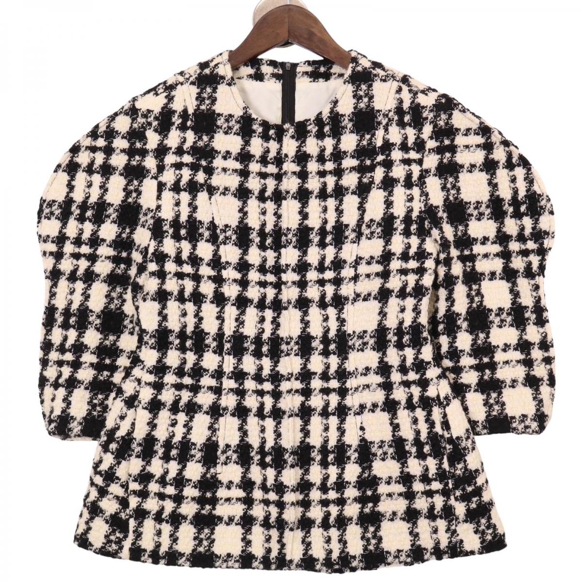 cygne シーニュツイードトップス Romaneチェック 